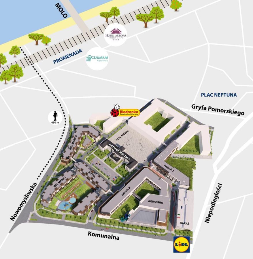 Bel Mare Apartament 128 Z Ogrodkiem Мендзиздрое Екстериор снимка